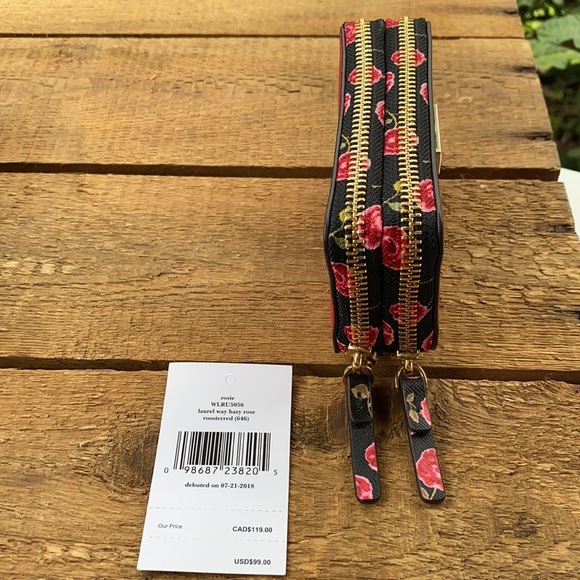 Kate Spade Laurel Way Hazy Rose Zippered Wallet - Picture 5 of 13